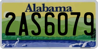 AL license plate 2AS6079