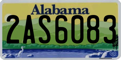 AL license plate 2AS6083