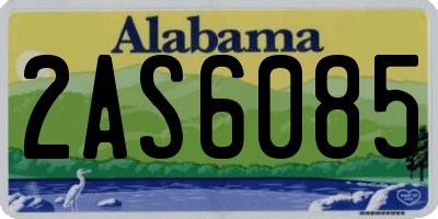 AL license plate 2AS6085