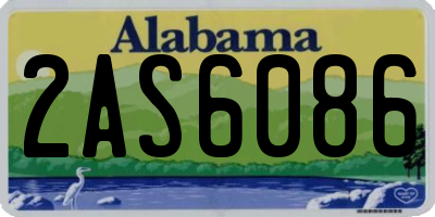 AL license plate 2AS6086