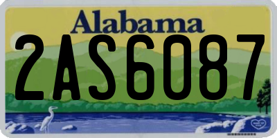 AL license plate 2AS6087