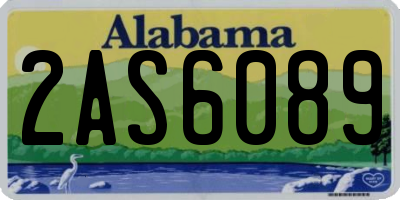 AL license plate 2AS6089