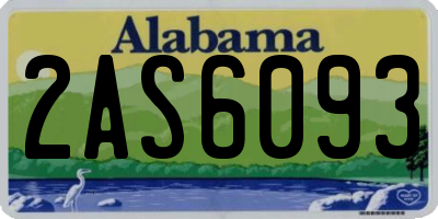 AL license plate 2AS6093