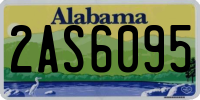 AL license plate 2AS6095
