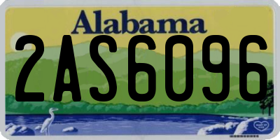 AL license plate 2AS6096