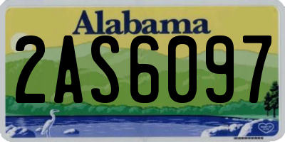 AL license plate 2AS6097