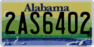 AL license plate 2AS6402