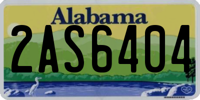AL license plate 2AS6404