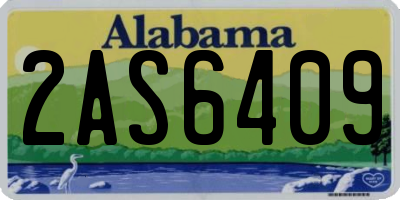 AL license plate 2AS6409