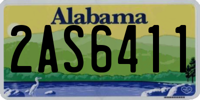 AL license plate 2AS6411