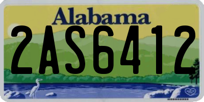 AL license plate 2AS6412