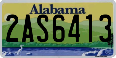 AL license plate 2AS6413