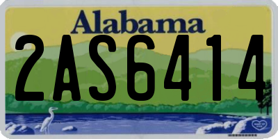 AL license plate 2AS6414