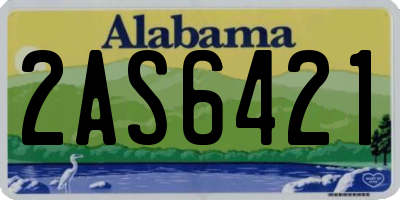 AL license plate 2AS6421