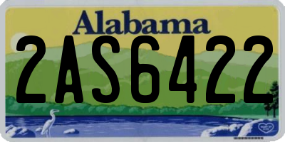 AL license plate 2AS6422