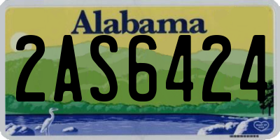 AL license plate 2AS6424