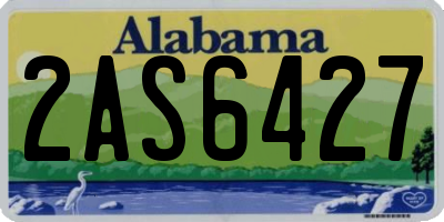 AL license plate 2AS6427