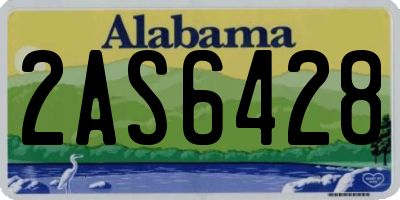 AL license plate 2AS6428