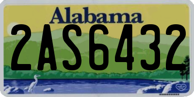 AL license plate 2AS6432