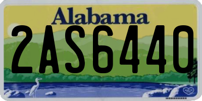 AL license plate 2AS6440