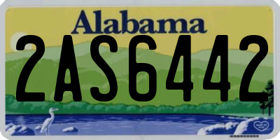 AL license plate 2AS6442