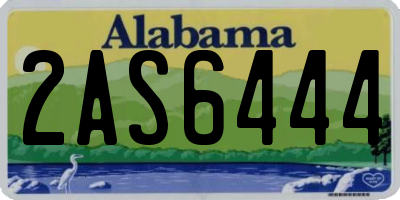 AL license plate 2AS6444
