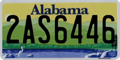 AL license plate 2AS6446