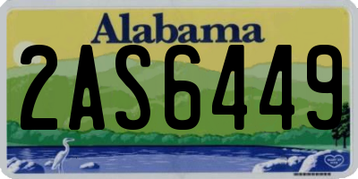 AL license plate 2AS6449