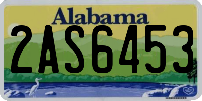 AL license plate 2AS6453