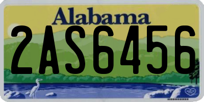 AL license plate 2AS6456