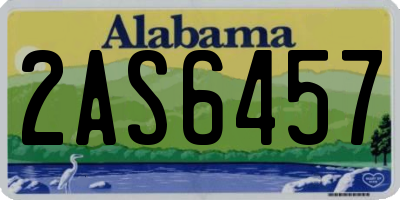 AL license plate 2AS6457