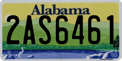 AL license plate 2AS6461