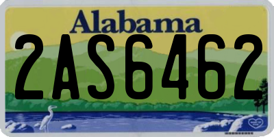 AL license plate 2AS6462