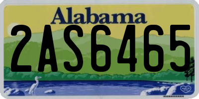 AL license plate 2AS6465