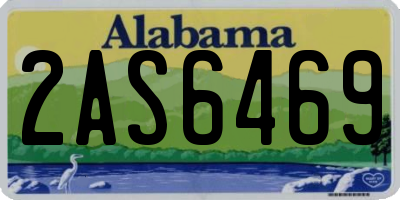 AL license plate 2AS6469
