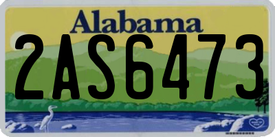 AL license plate 2AS6473