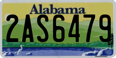 AL license plate 2AS6479
