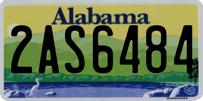 AL license plate 2AS6484