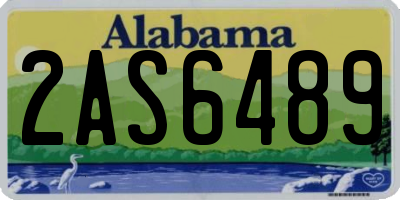 AL license plate 2AS6489