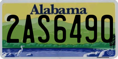 AL license plate 2AS6490