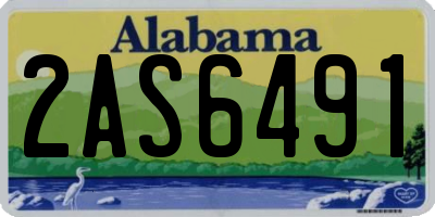 AL license plate 2AS6491