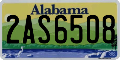 AL license plate 2AS6508