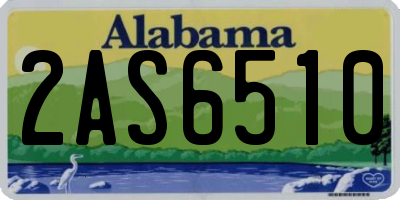 AL license plate 2AS6510