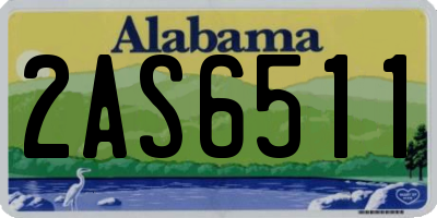 AL license plate 2AS6511