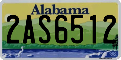 AL license plate 2AS6512