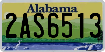 AL license plate 2AS6513