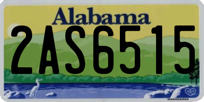 AL license plate 2AS6515