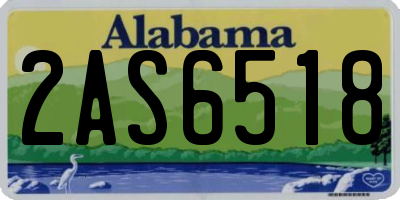 AL license plate 2AS6518