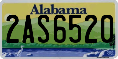 AL license plate 2AS6520