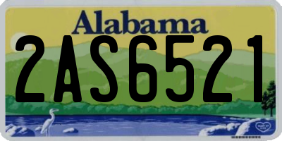 AL license plate 2AS6521